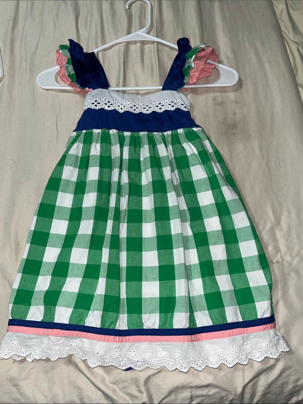 Precious ADORABLE-BAY Summer dress ruffles 💯 cotton
